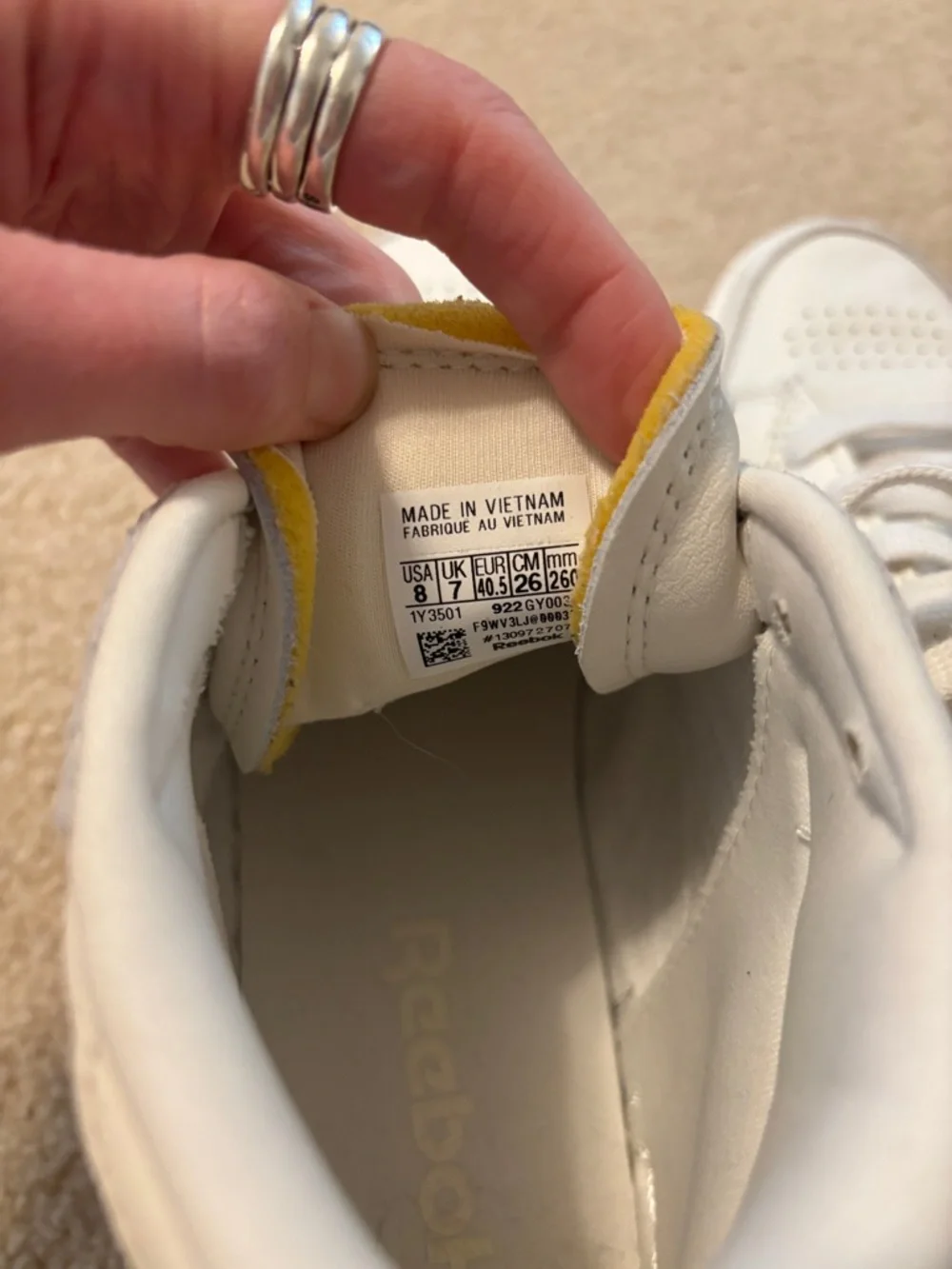 Reebok Club C Form Hi High-Top Sneaker in White Size 8 Men’s (9.5-10 Women’s)